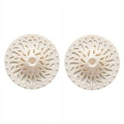 2pcs Bathroom Anti Clogging Floor Drain Volcanic Hollow Drain Hair Filter